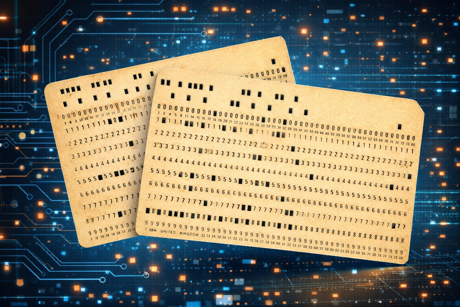 Hollerith punched cards